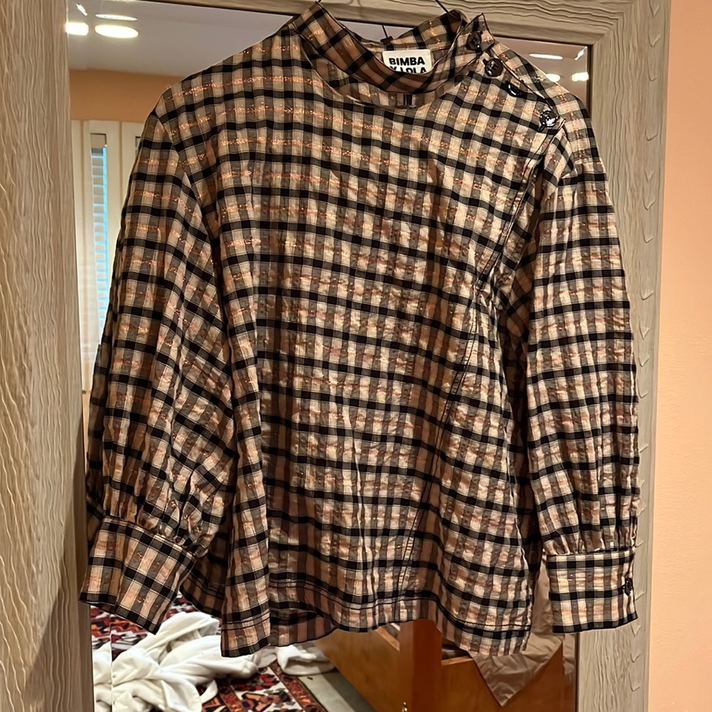 BIMBA Y LOLA plaid shirt